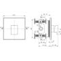 Bateria prysznicowa podtynkowa chrom A8729AA Ideal Standard Extra zdj.2