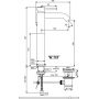 Bateria umywalkowa stojąca czarna BC194XG Ideal Standard Ceraline zdj.2