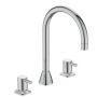 Bateria umywalkowa stojąca chrom BC196AA Ideal Standard Ceraline zdj.1
