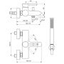 Bateria wannowo-prysznicowa ścienna chrom BC270AA Ideal Standard Ceraline zdj.2