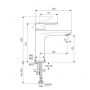 Bateria umywalkowa stojąca czarna BC554XG Ideal Standard Cerafine zdj.2