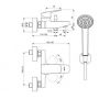 Bateria wannowo-prysznicowa ścienna termostatyczna chrom BD258AA Ideal Standard Ceraplan zdj.2