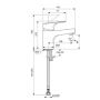 Bateria umywalkowa stojąca chrom BD391AA Ideal Standard Cerabase zdj.2