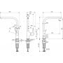 Bateria kuchenna stojąca chrom BD418AA Ideal Standard Gusto zdj.2