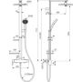 Zestaw prysznicowy ścienny z deszczownicą BD584BR Ideal Standard Ceraflow Alu+ zdj.3