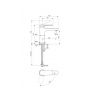Bateria umywalkowa stojąca chrom BD768AA Ideal Standard Cerafine zdj.2