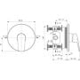 Bateria prysznicowa podtynkowa chrom BE543AA Ideal Standard Ceraflex zdj.2