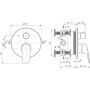 Bateria wannowo-prysznicowa podtynkowa chrom BE544AA Ideal Standard Ceraflex zdj.2