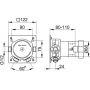 Element podtynkowy baterii 59551000070 Keuco IXMO zdj.2