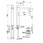 Bateria umywalkowa stojąca 452271234 KFA Armatura Malaga zdj.2