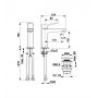 Bateria umywalkowa stojąca czarna 452281581 KFA Armatura Malaga zdj.2