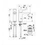 Bateria umywalkowa stojąca czarna 452282581 KFA Armatura Malaga zdj.2