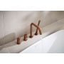 Bateria wannowo-prysznicowa nawannowa złota 503521034 KFA Armatura Moza Brushed Rose Gold zdj.3
