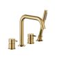 Bateria wannowo-prysznicowa nawannowa złota 503521039 KFA Armatura Moza Brushed Light Gold zdj.1
