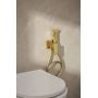 Bateria bidetowa z zestawem prysznicowym podtynkowa złota 513951239 KFA Armatura Logon Brushed Light Gold zdj.3