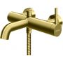 Bateria wannowo-prysznicowa ścienna złota QW110AGDB Kohlman Axel zdj.1