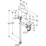 Bateria umywalkowa stojąca chrom 312880575 Kludi X0 zdj.2