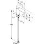 Bateria umywalkowa stojąca chrom 312900575 Kludi X0 zdj.2