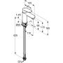 Bateria umywalkowa stojąca chrom 322820575 Kludi X1 zdj.2