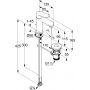 Bateria umywalkowa stojąca chrom 322760575 Kludi X1 zdj.2