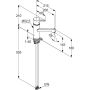 Bateria kuchenna stojąca chrom 327380575 Kludi M1 zdj.2