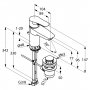 Bateria umywalkowa stojąca chrom 384840575 Kludi Tercio zdj.2