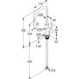 Bateria kuchenna stojąca chrom 408080575 Kludi M1 zdj.2