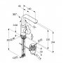 Bateria umywalkowa stojąca chrom 420250573 Kludi O-Cean zdj.2