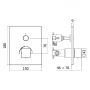 Bateria prysznicowa podtynkowa 19045001ES Kronenbach Smart Push zdj.2