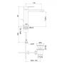 Bateria umywalkowa stojąca stal KB100351C15 Kronenbach Quara 3.0 zdj.2
