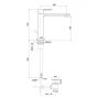 Bateria umywalkowa stojąca stal KB100353C15 Kronenbach Quara 3.0 zdj.2
