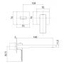 Bateria umywalkowa podtynkowa chrom KB100355C10 Kronenbach Quara 3.0 zdj.2