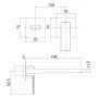 Bateria umywalkowa podtynkowa czarna KB100356C11 Kronenbach Quara 3.0 zdj.2