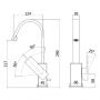 Bateria umywalkowa stojąca chrom KB100359C10 Kronenbach Quara 3.0 zdj.2