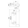 Bateria prysznicowa ścienna z termostatem KB100362C15 Kronenbach Quara 3.0 zdj.2