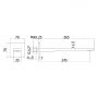 Wylewka do baterii wannowej czarna KB100367C11 Kronenbach Quara 3.0 zdj.2
