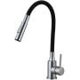 Bateria kuchenna stojąca chrom-czarna B52762D Kuchinox Velia zdj.4