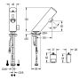 Bateria umywalkowa stojąca elektroniczna chrom 2030033388 KWC F3E-Mix zdj.2