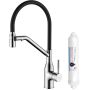 Bateria kuchenna z filtrem stojąca chrom-czarna BC2B778D Laveo Colina 2.0 zdj.1