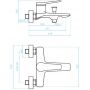 Kuchinox Alanis BQI610D bateria wannowo-prysznicowa zdj.2