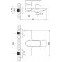 Bateria wannowo-prysznicowa ścienna czarna 5900378341734 LaVita Spark zdj.2