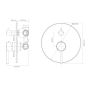 Bateria wannowo-prysznicowa podtynkowa chrom 34119100 Oltens Molle zdj.2