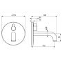 Bateria umywalkowa Bluetooth podtynkowa elektroniczna chrom 6613CZ Oras Electra zdj.2