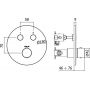 Paffoni Light CPT018ST bateria wannowo-prysznicowa podtynkowa termostatyczna zdj.2