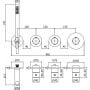 Bateria wannowo-prysznicowa podtynkowa MDE000CR Paffoni Modular Box zdj.2