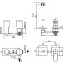 Bateria umywalkowa TI104CR70 Paffoni Tilt zdj.2