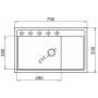 Zlewozmywak z baterią czarny/czarny 070168402S Pyramis Camea zdj.2