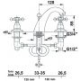 Sapho Antea 3026 bateria umywalkowa zdj.2