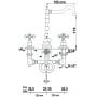 Sapho Antea 3228 bateria umywalkowa zdj.2