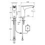 Bateria umywalkowa stojąca chrom 012970699 Schell Xeris S zdj.2